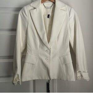 White House Black Market Ivory Blazer